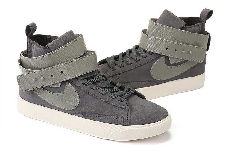 Nike Blazer autocollant Femmes chaussures grises (3)